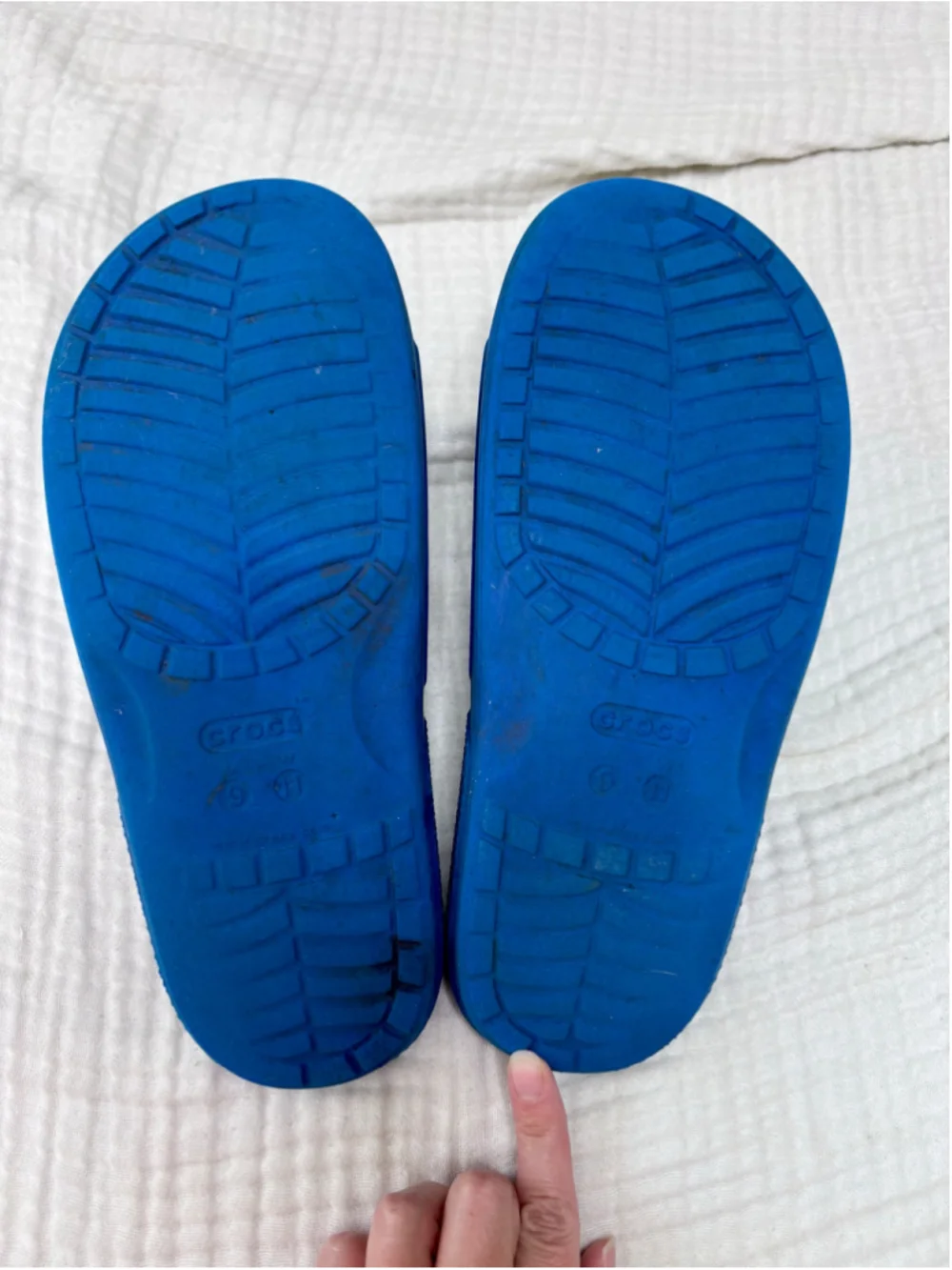 Men’s Crocs Blue Clog Slides Size 9